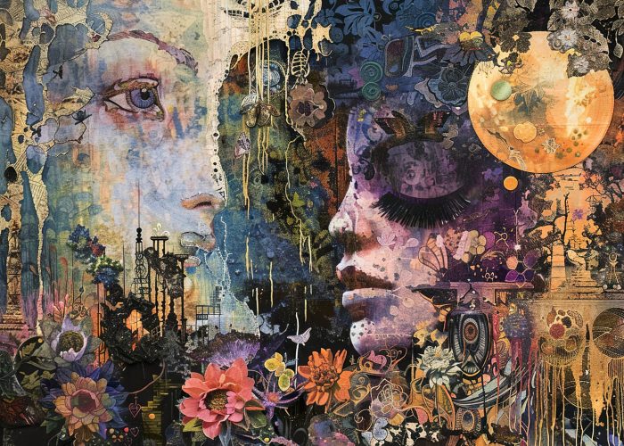 painting-two-women-one-has-face-other-one-has-flowers-it